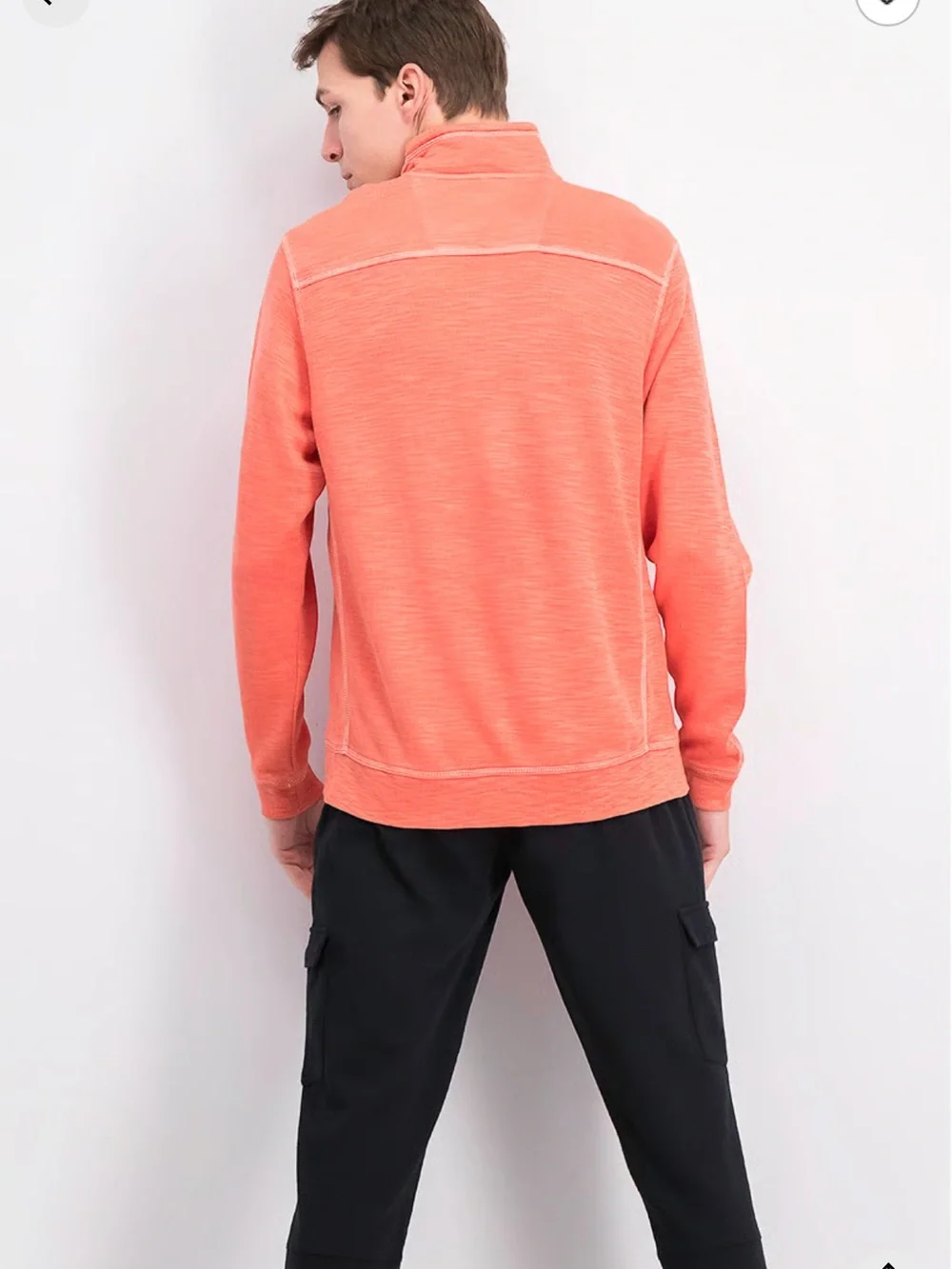 Tommy Bahama Montego Bay Textured Cotton Half Zip Pullover.